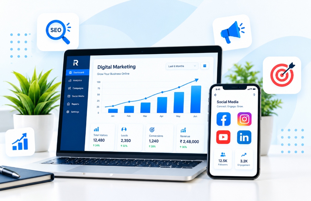 Digital Solutions Analytics Mockup
