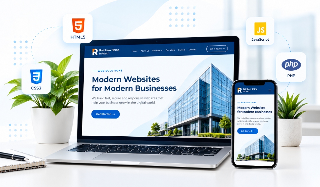Web Solutions Responsive Mockup